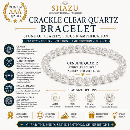 Crackle Quartz Bracelet — Fire and Ice