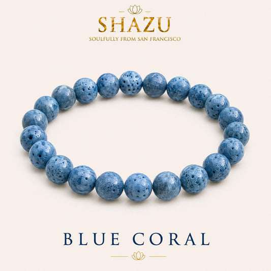 Blue Coral Bracelet — Ocean Calm