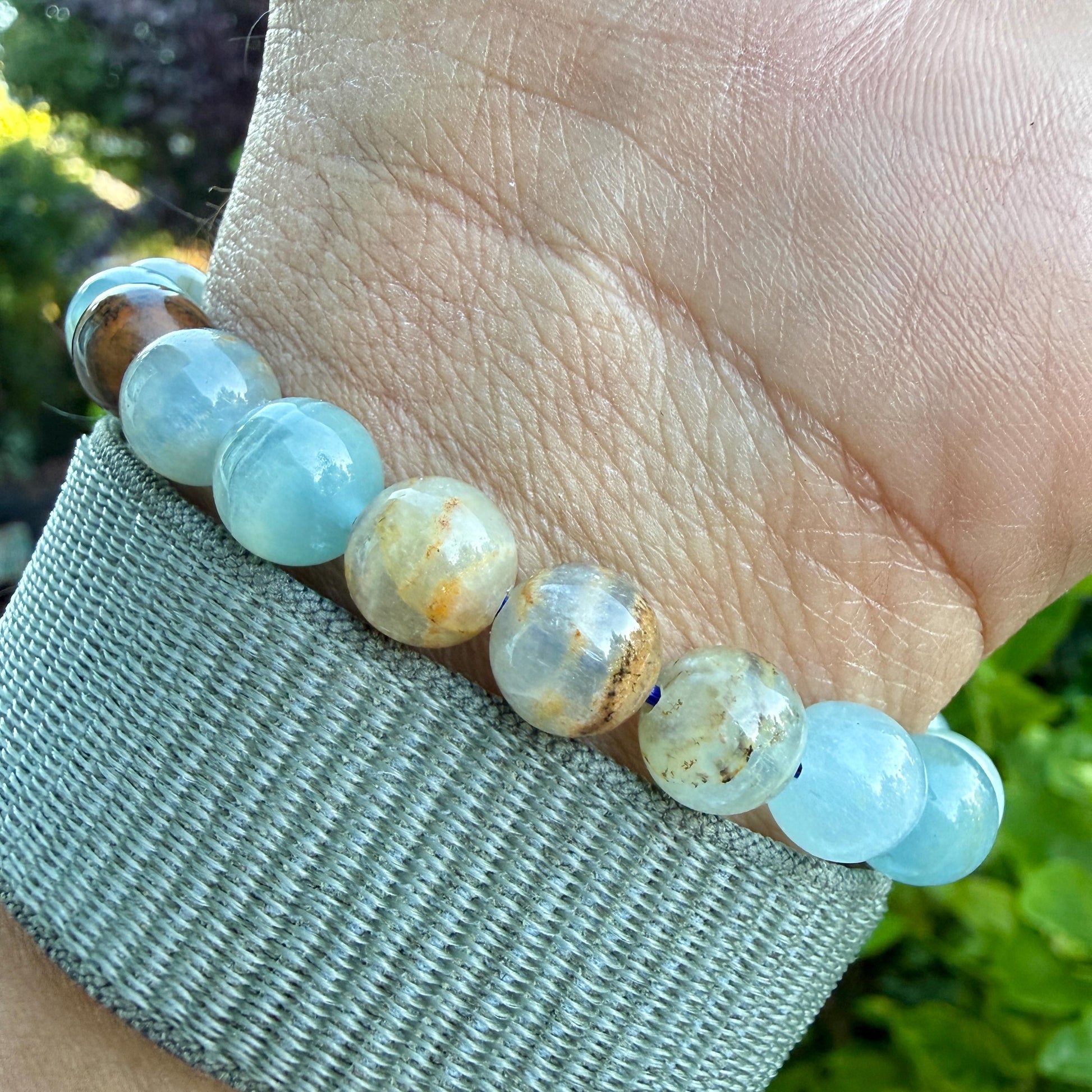 Aquatine Calcite Bracelet — Sea Quiet