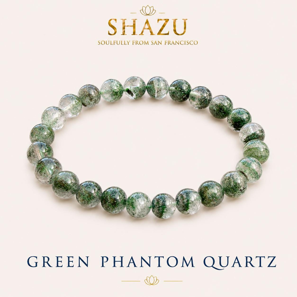 Green Phantom Quartz Bracelet — Quiet Growth