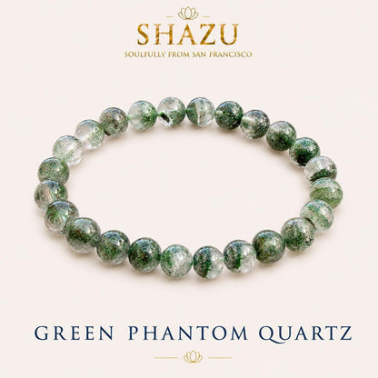 Green Phantom Quartz Bracelet — Quiet Growth