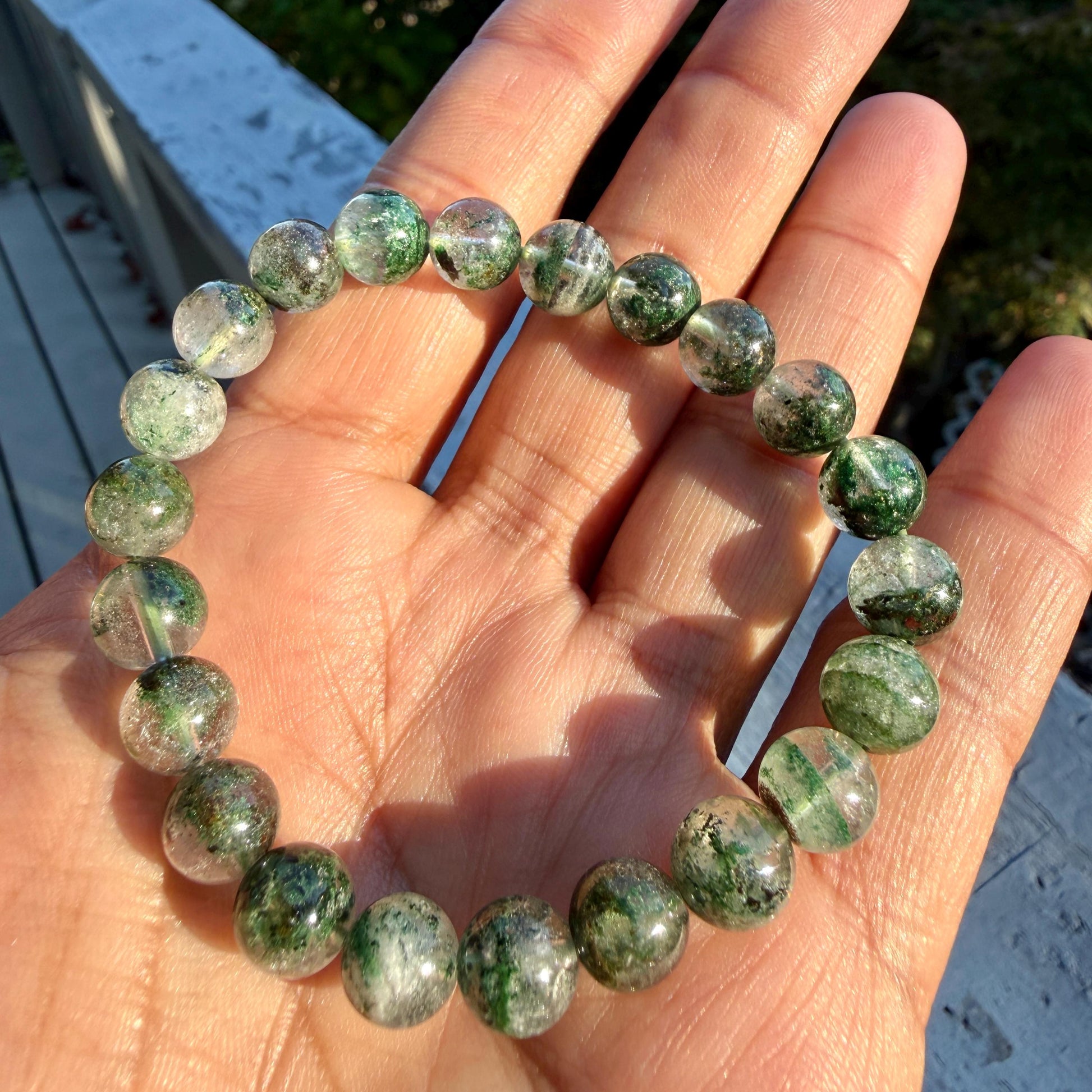 Green Phantom Quartz Bracelet — Quiet Growth