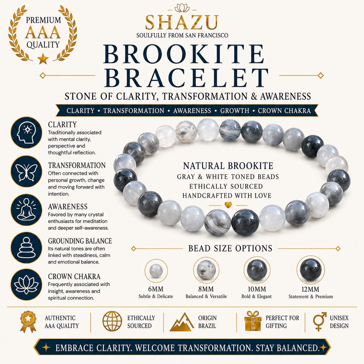 Brookite Bracelet — Higher Ground