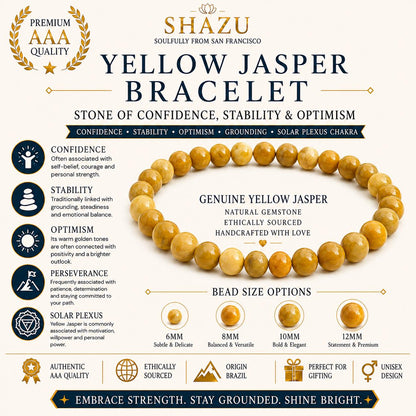 Yellow Jasper Bracelet — Steady Sun