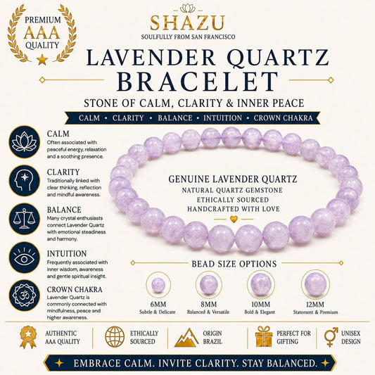 Lavender Quartz Bracelet — Soft Quiet
