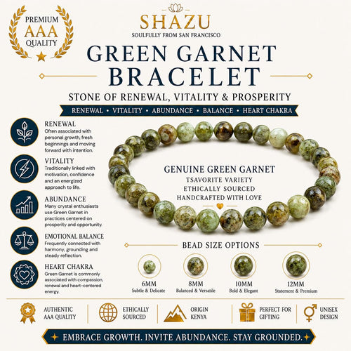 Tsavorite Garnet Bracelet — Green Fire