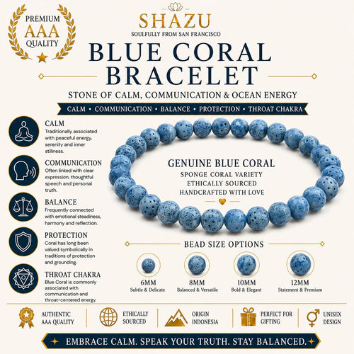 Blue Coral Bracelet — Ocean Calm