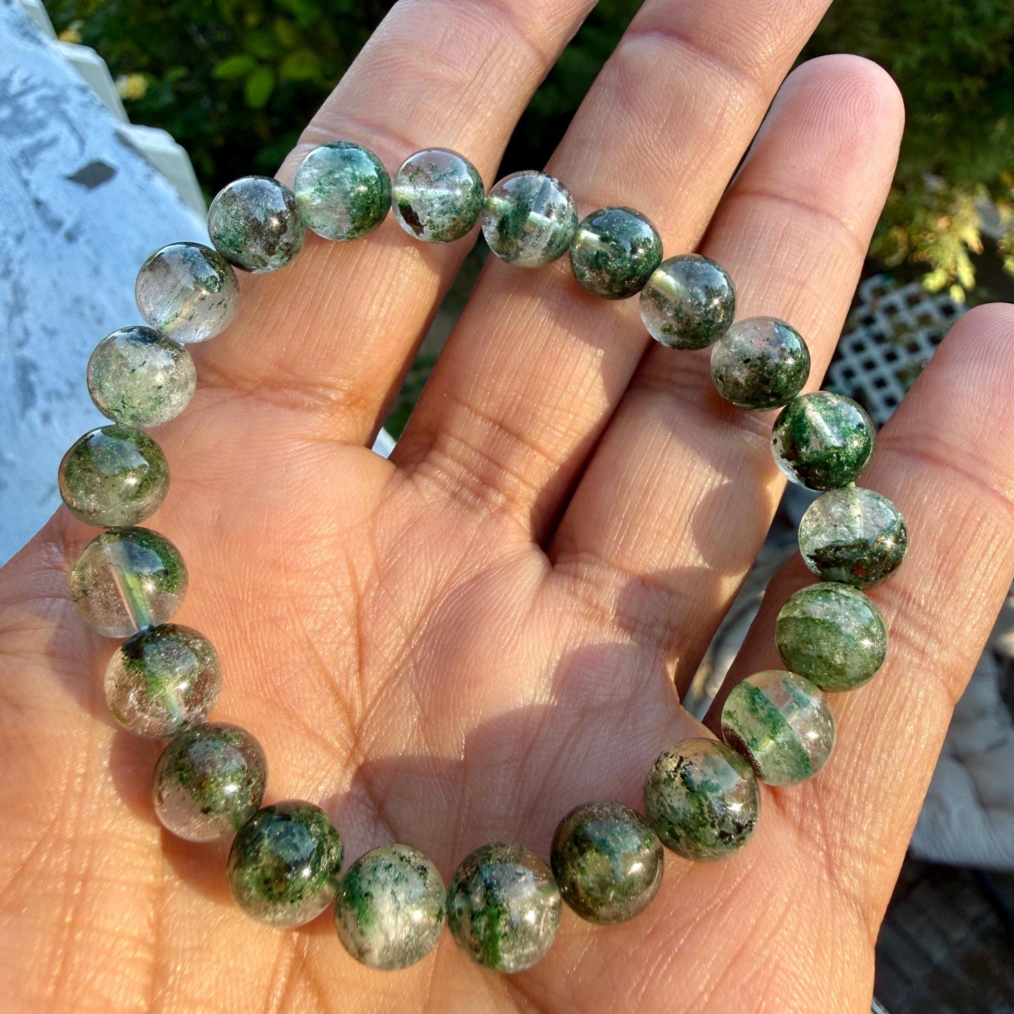 Green Phantom Quartz Bracelet — Quiet Growth