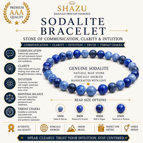 Sodalite Bracelet — Clear Mind