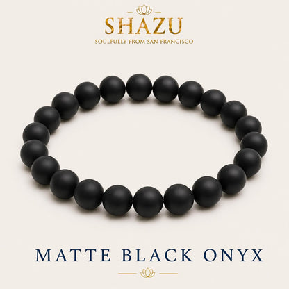 Matte Black Onyx Bracelet — Quiet Ground