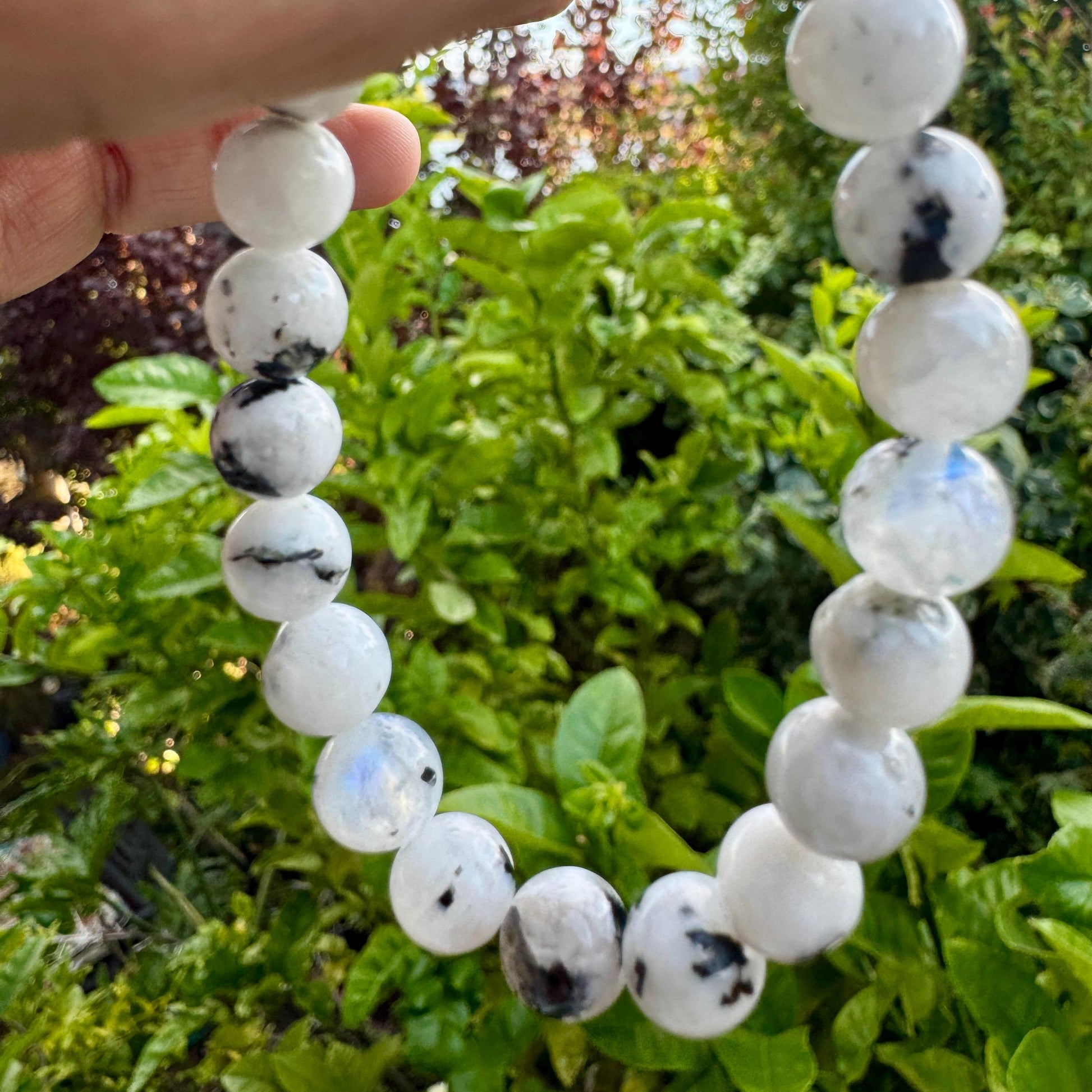 Rainbow Moonstone Bracelet — Soft Light