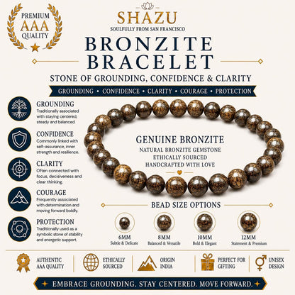 Bronzite Bracelet — Grounding & Confidence
