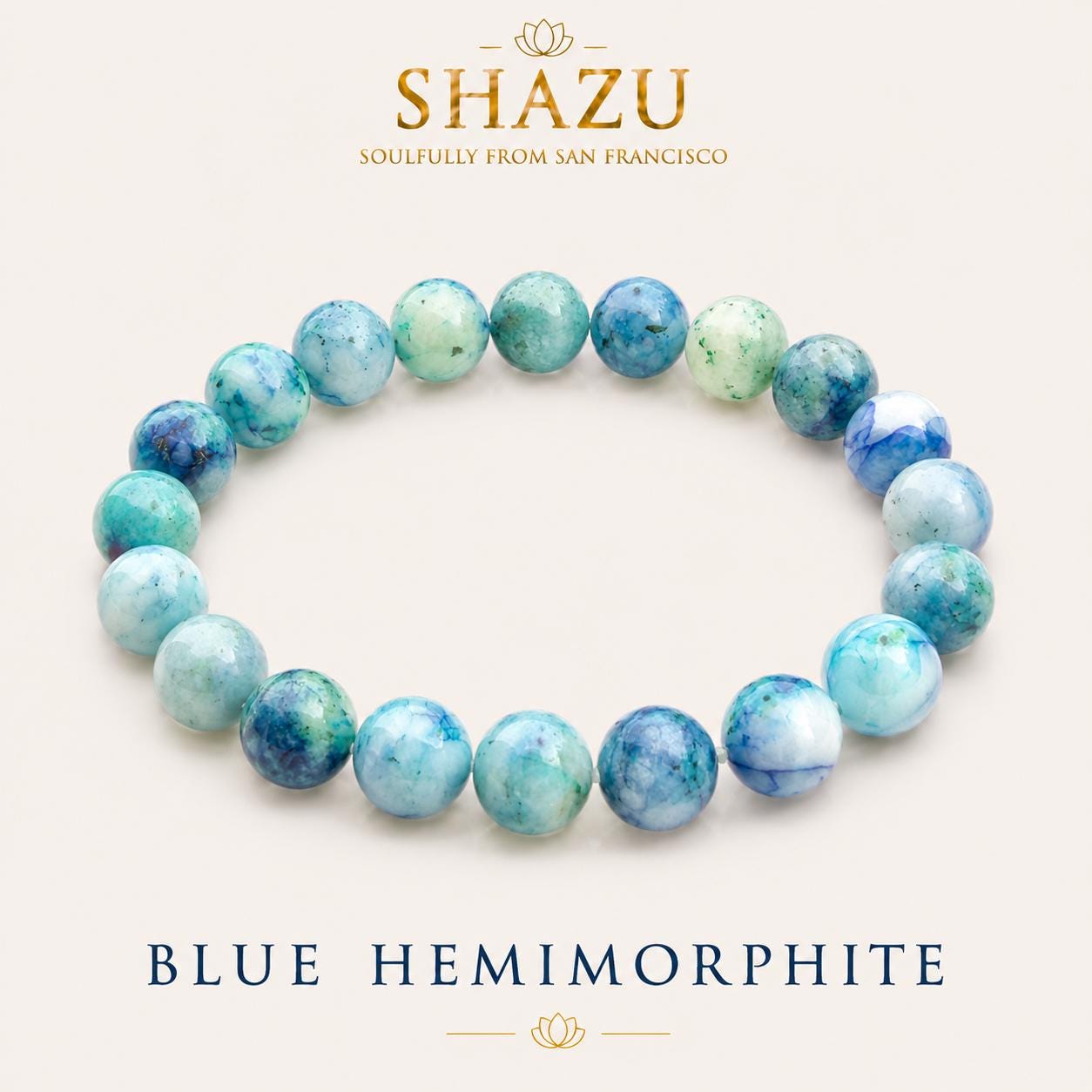Hemimorphite Bracelet — Clear Voice