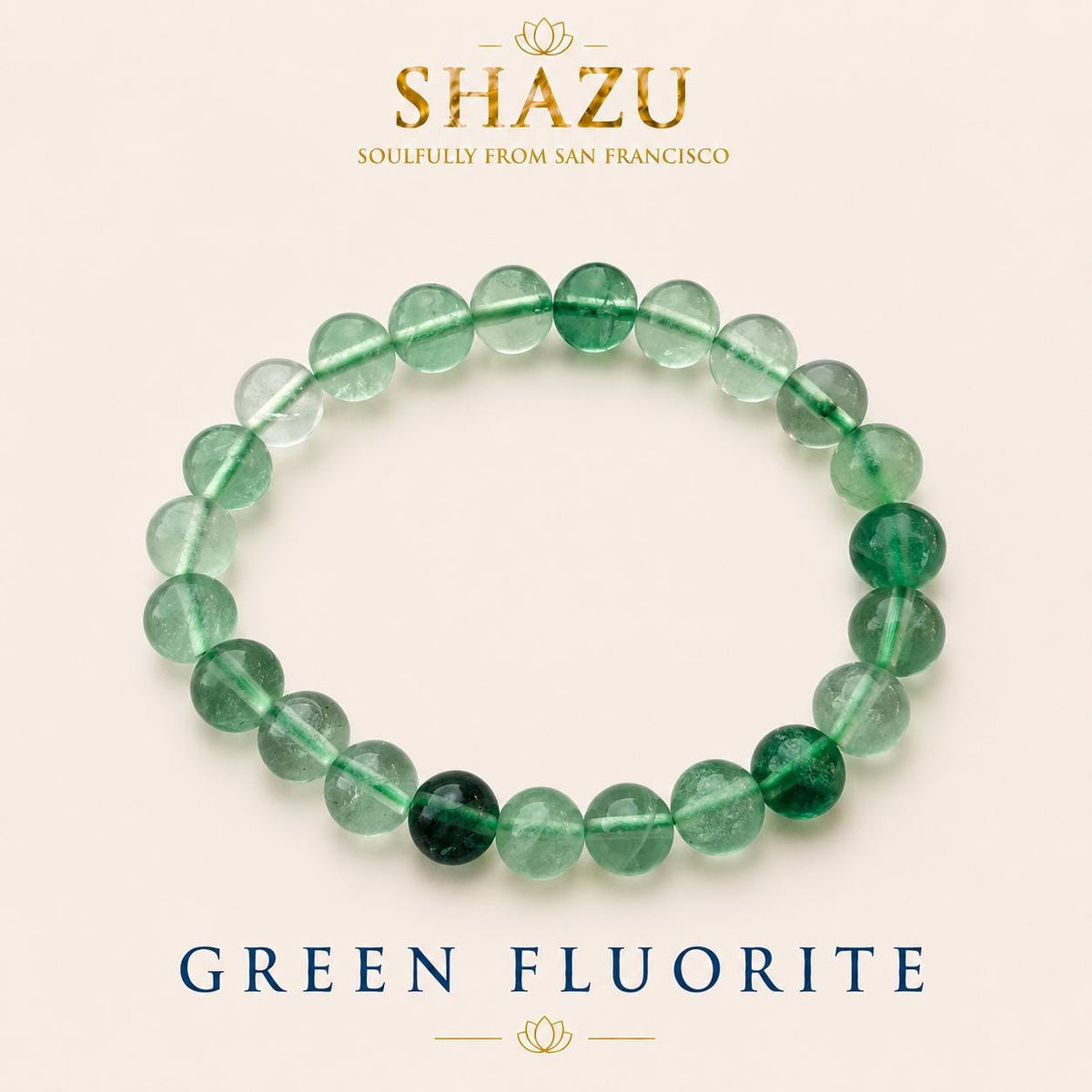 Green Fluorite Bracelet — Focus & Clarity