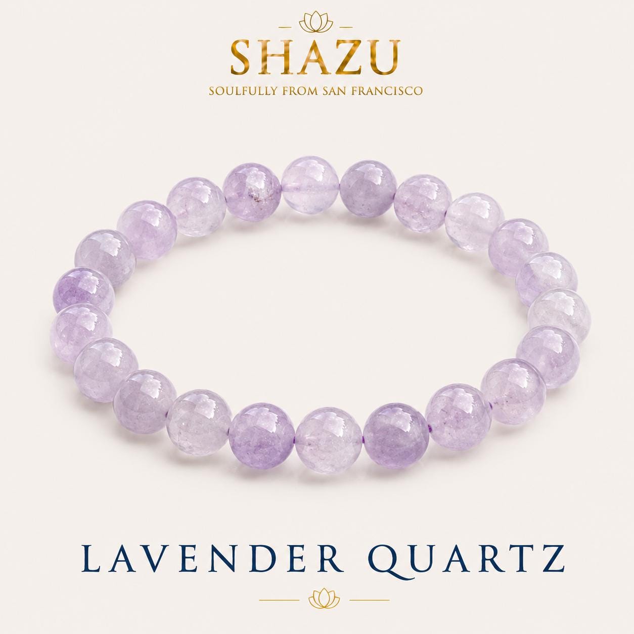 Lavender Quartz Bracelet — Soft Quiet