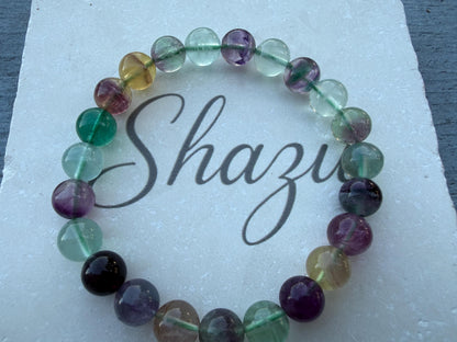 Rainbow Fluorite Bracelet — Focus & Clarity