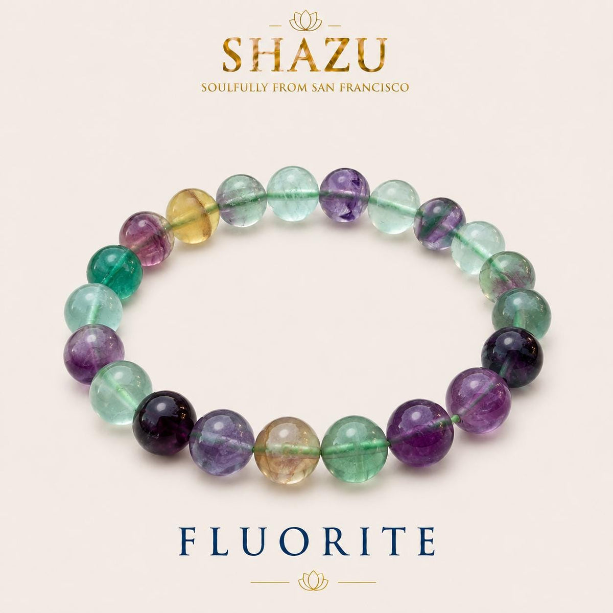 Rainbow Fluorite Bracelet — Focus & Clarity