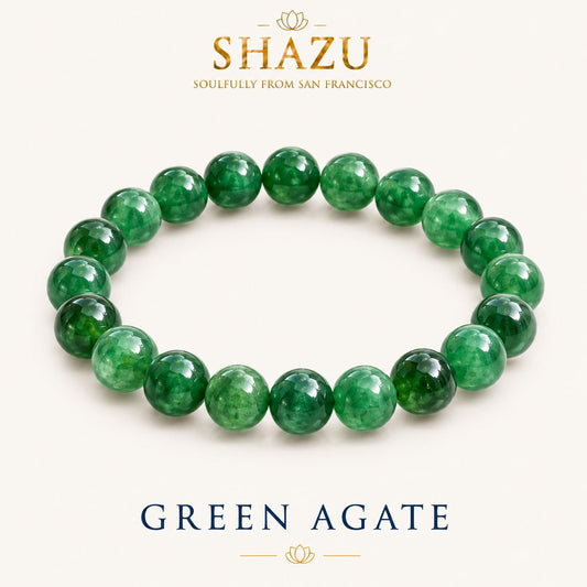 Green Agate Bracelet — Balance & Calm