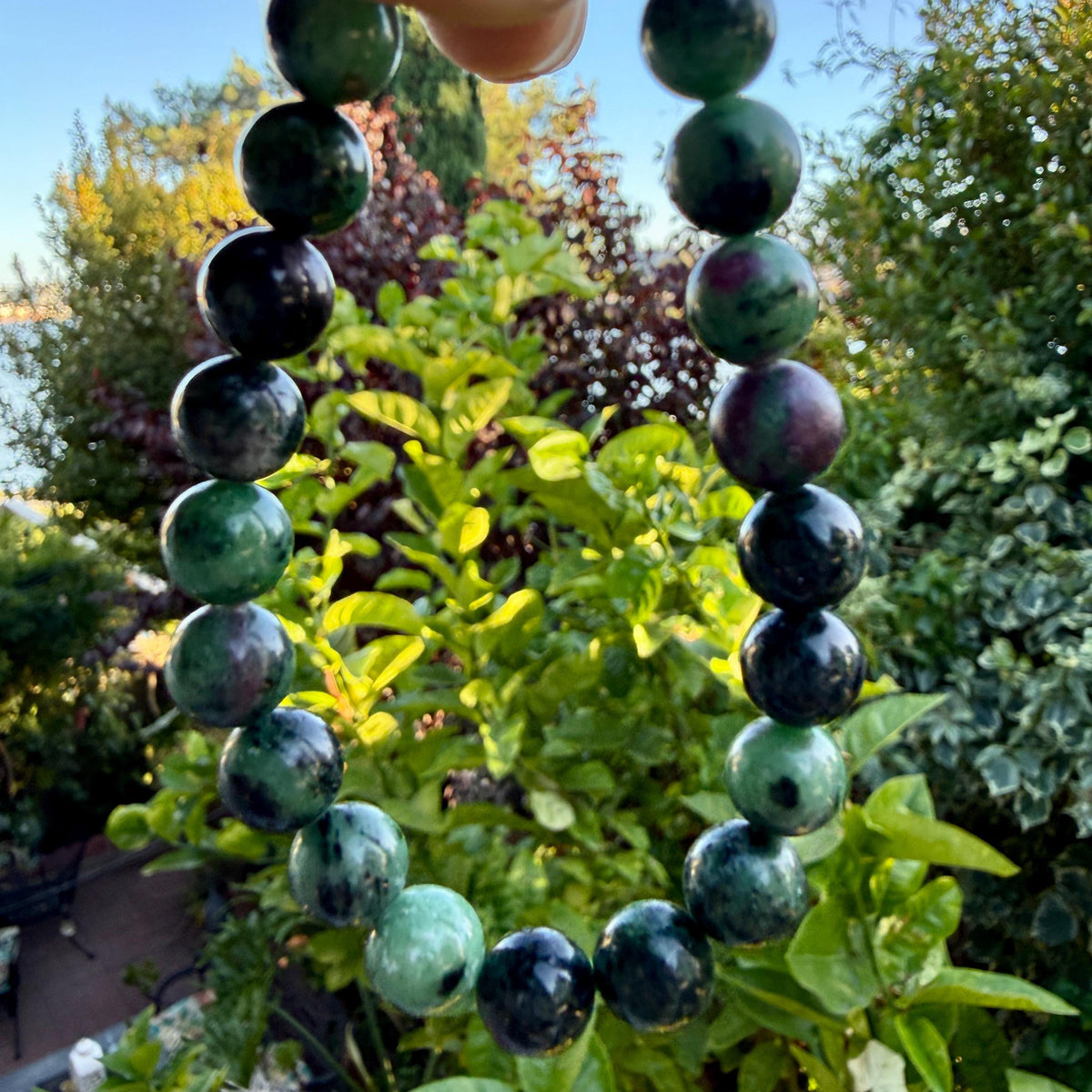 Ruby Zoisite Bracelet — Love & Courage