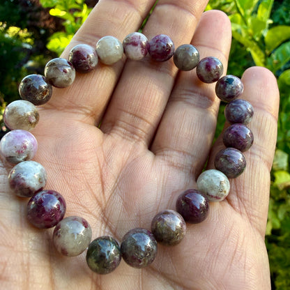 Plum Blossom Tourmaline Bracelet — Love & Compassion