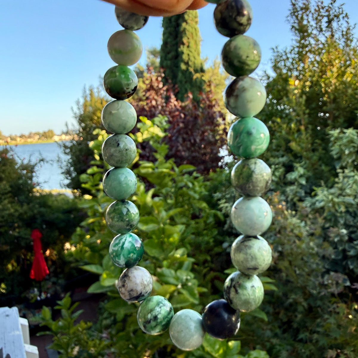 AAA Variscite Bracelet – Natural Green Variscite Stone Bracelet | Genuine Variscite Gemstone Jewelry