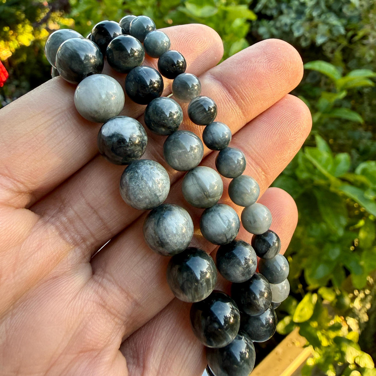 AAA Gray Chrysoberyl Cats Eye Bracelet – Natural Cat Eye Stone Bracelet | Chatoyant Chrysoberyl Gemstone Jewelry
