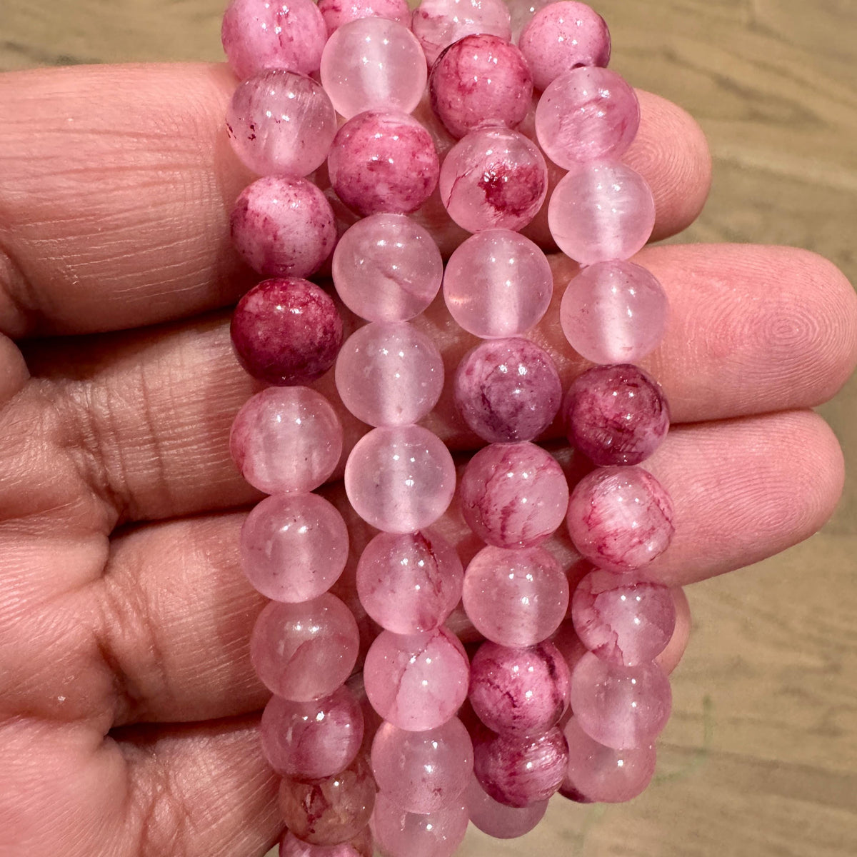 Sakura Rhodonite Bracelet — Love & Compassion