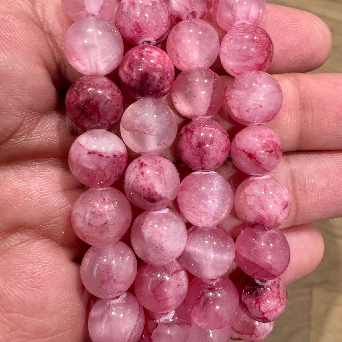 Sakura Rhodonite Bracelet — Love & Compassion
