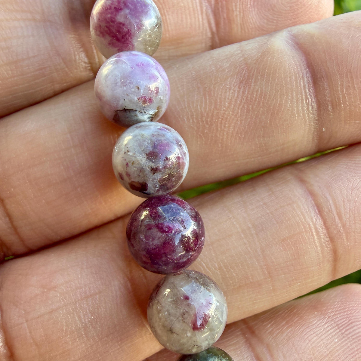 Plum Blossom Tourmaline Bracelet — Love & Compassion