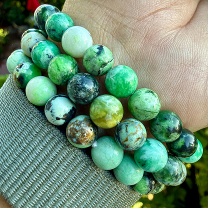 AAA Variscite Bracelet – Natural Green Variscite Stone Bracelet | Genuine Variscite Gemstone Jewelry