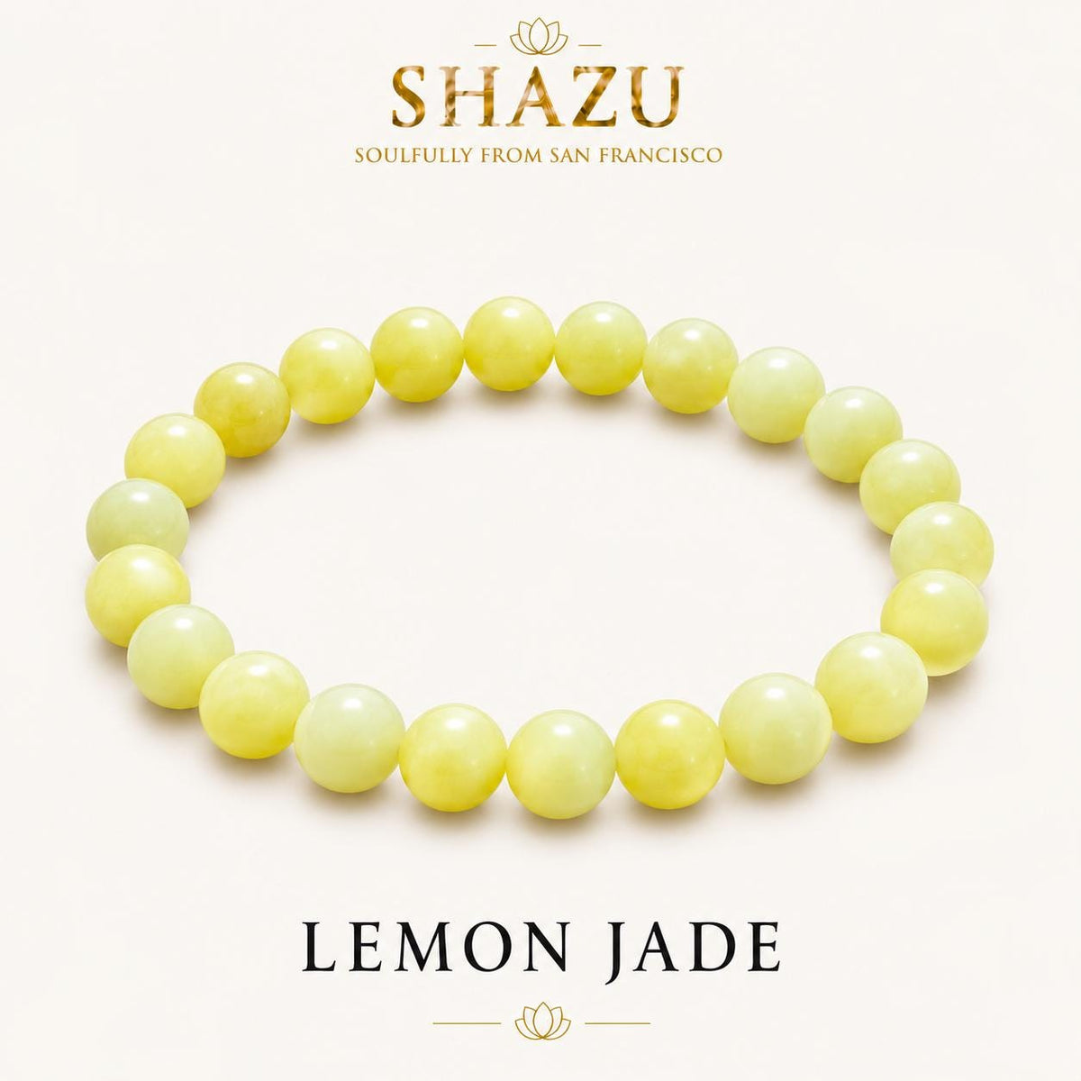 Lemon Jade Bracelet — Abundance & Joy