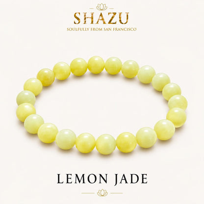Lemon Jade Bracelet — Abundance & Joy