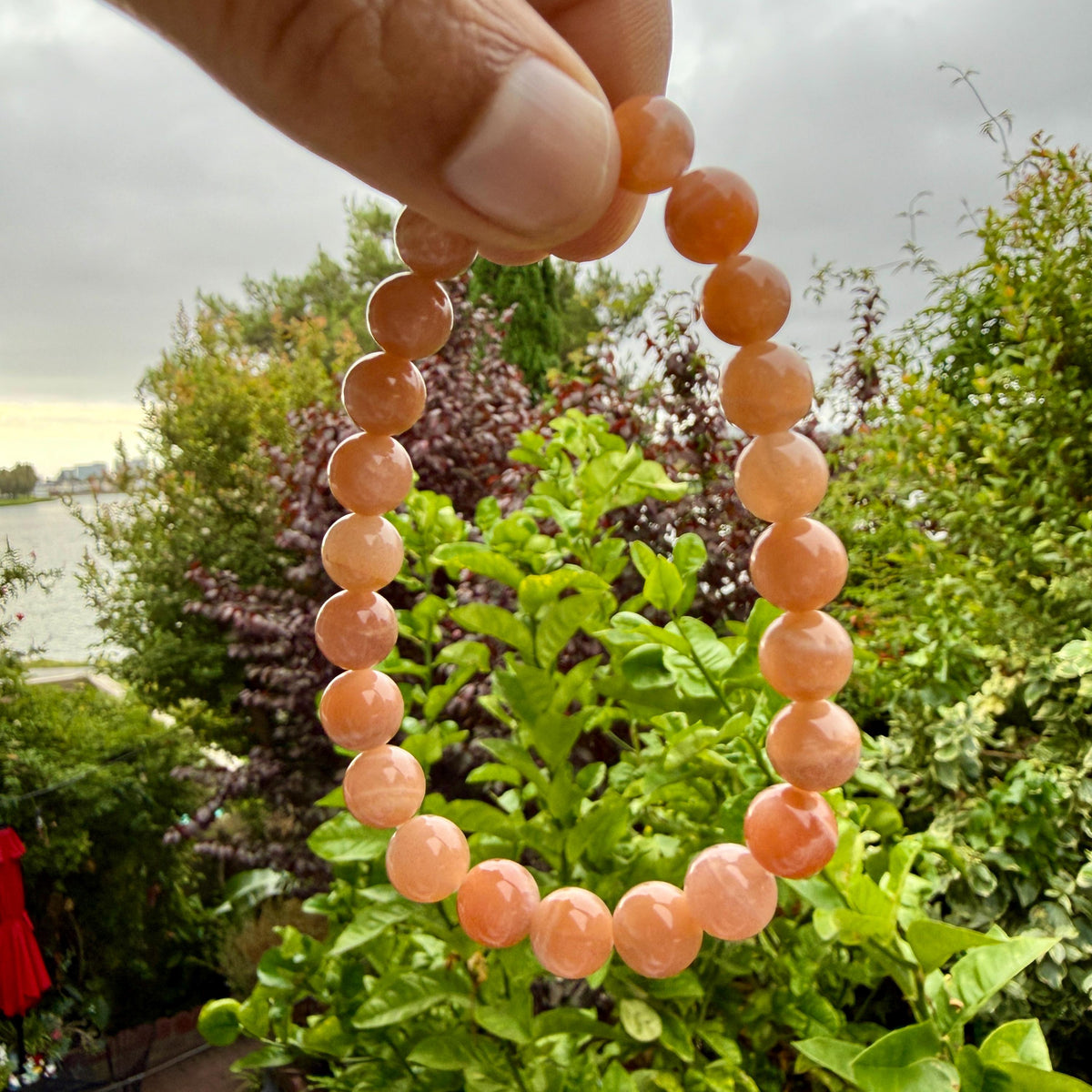 Peach Moonstone Bracelet — Quiet Intuition