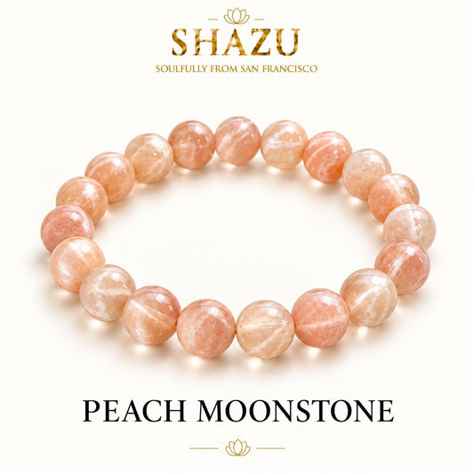 Peach Moonstone Bracelet — Quiet Intuition