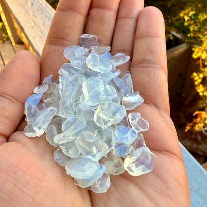 Opalite Chips – Chipped Opalite | Iridescent Opalite Glass Chips | Loose Opalite Chips | Rough Opalite Chips | Opalescent Glass Chips