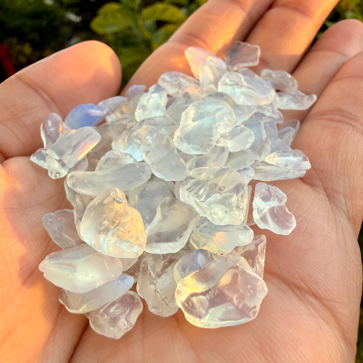 Opalite Chips – Chipped Opalite | Iridescent Opalite Glass Chips | Loose Opalite Chips | Rough Opalite Chips | Opalescent Glass Chips