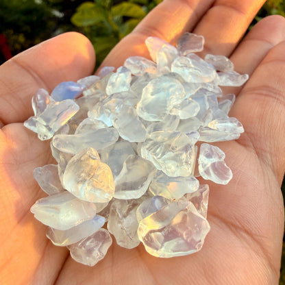 Opalite Chips – Chipped Opalite | Iridescent Opalite Glass Chips | Loose Opalite Chips | Rough Opalite Chips | Opalescent Glass Chips