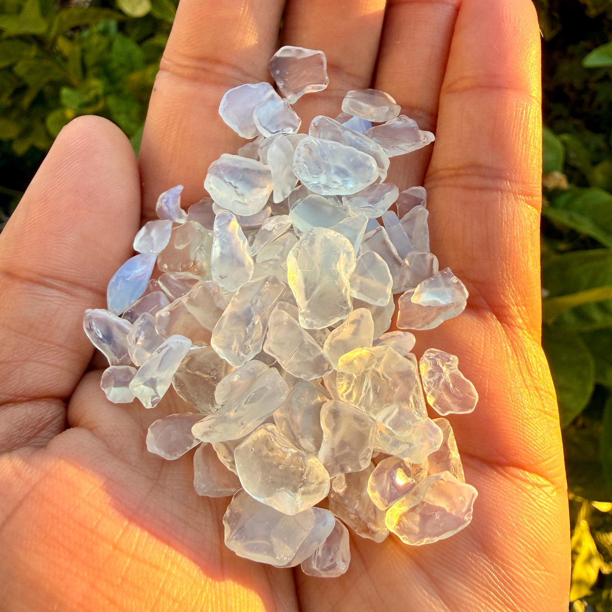 Opalite Chips – Chipped Opalite | Iridescent Opalite Glass Chips | Loose Opalite Chips | Rough Opalite Chips | Opalescent Glass Chips