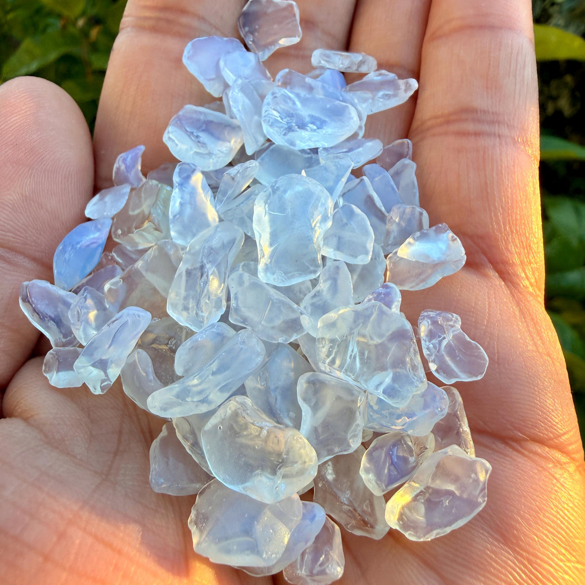 Opalite Chips – Chipped Opalite | Iridescent Opalite Glass Chips | Loose Opalite Chips | Rough Opalite Chips | Opalescent Glass Chips