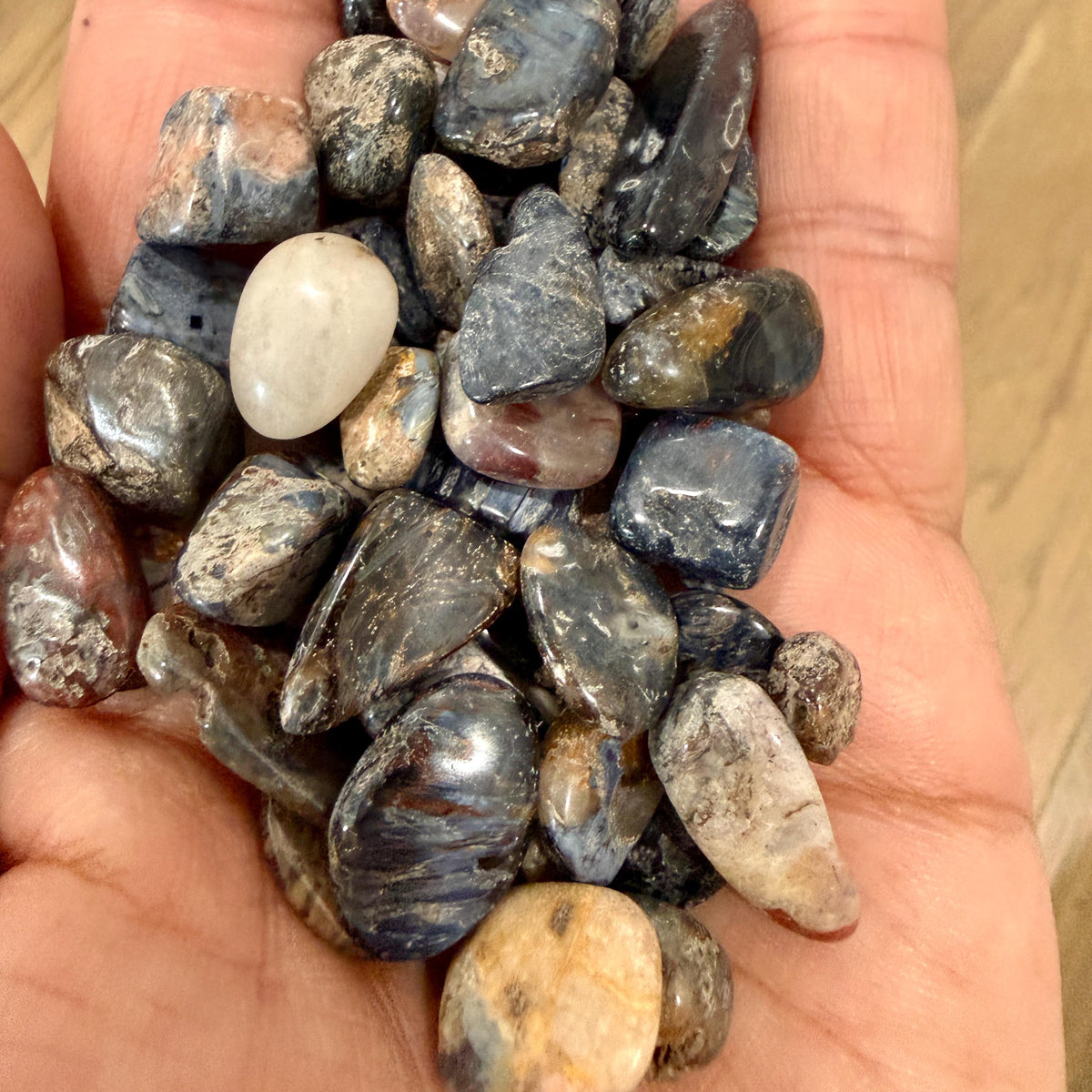 Pietersite Chips – Chipped Pietersite | Natural Pietersite Stone Chips | Blue Gold Pietersite Chips | Raw Pietersite Chips