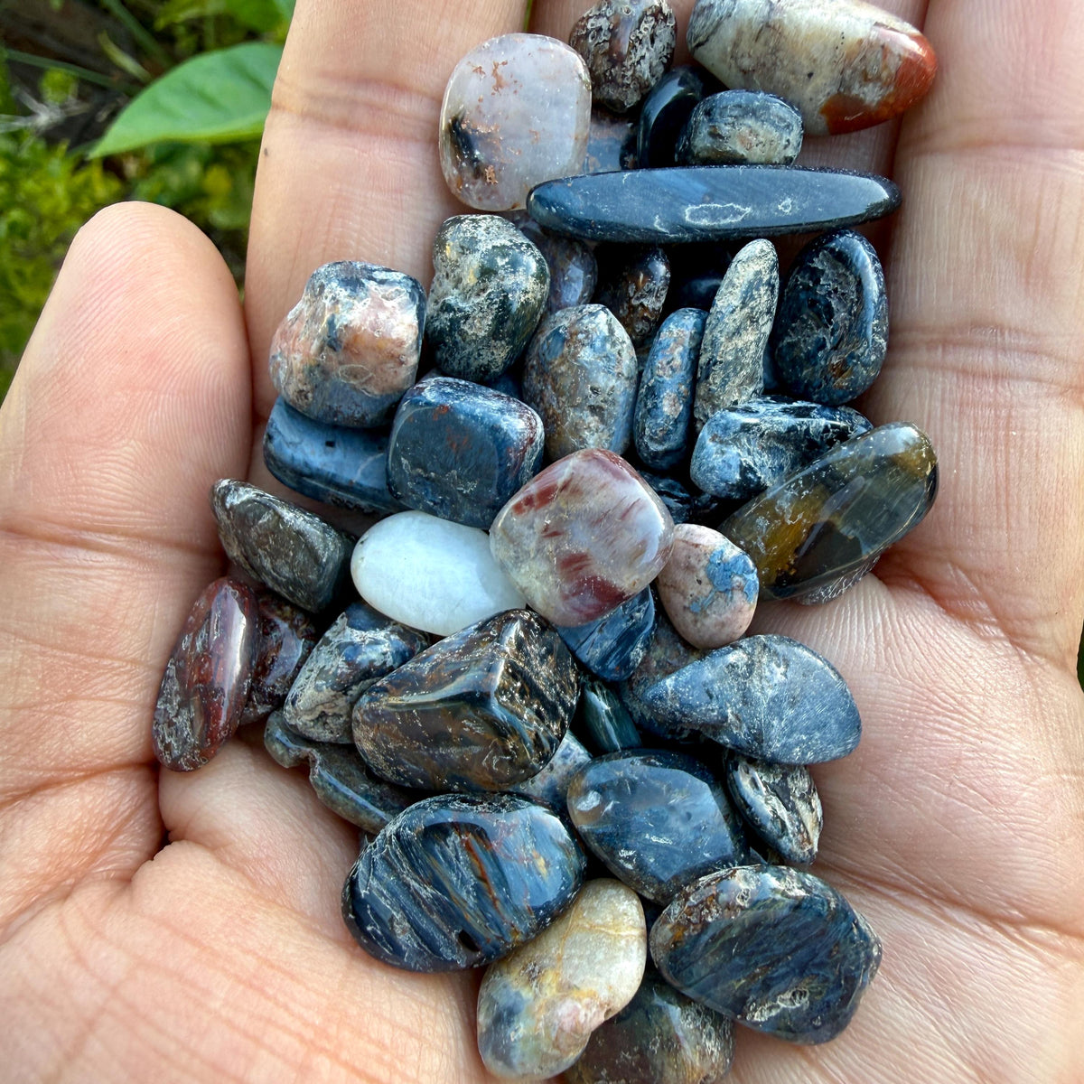 Pietersite Chips – Chipped Pietersite | Natural Pietersite Stone Chips | Blue Gold Pietersite Chips | Raw Pietersite Chips