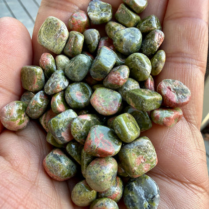 Unakite Chips – Chipped Unakite | Natural Unakite Stone Chips | Raw Unakite Chips | Rough Unakite Chips | Pink Green Unakite Chips