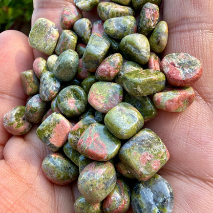 Unakite Chips – Chipped Unakite | Natural Unakite Stone Chips | Raw Unakite Chips | Rough Unakite Chips | Pink Green Unakite Chips