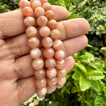 Peach Moonstone Bracelet — Quiet Intuition