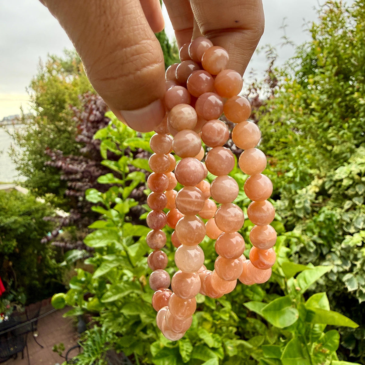 Peach Moonstone Bracelet — Quiet Intuition