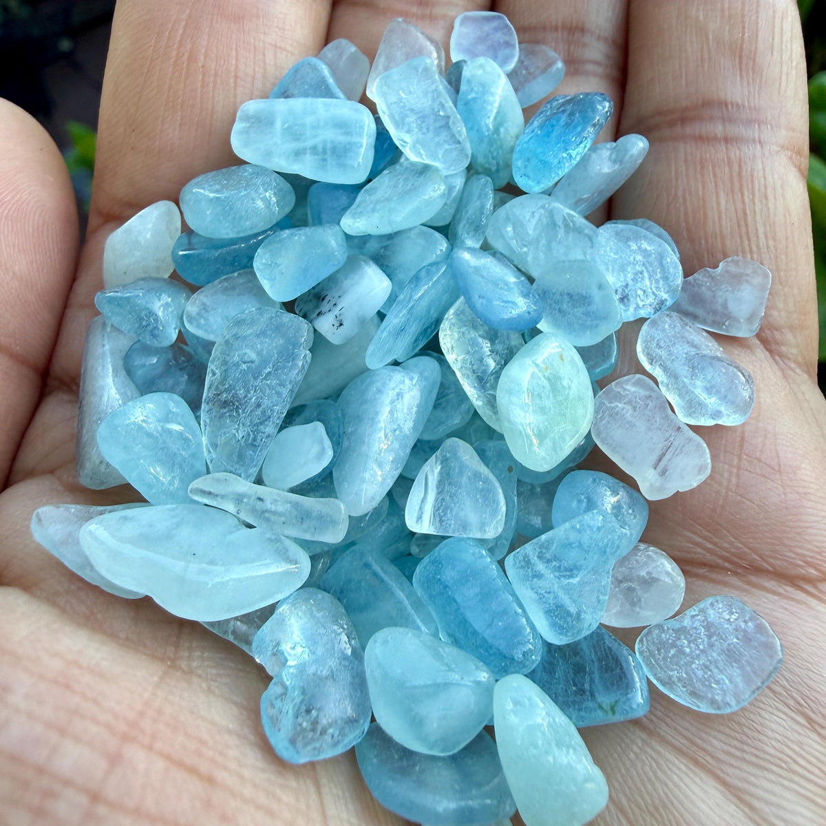 Aquamarine Chips – Aquamarine Crystal Chips | Chipped Aquamarine | Natural Aquamarine Stone Chips | Rough Aquamarine Chips