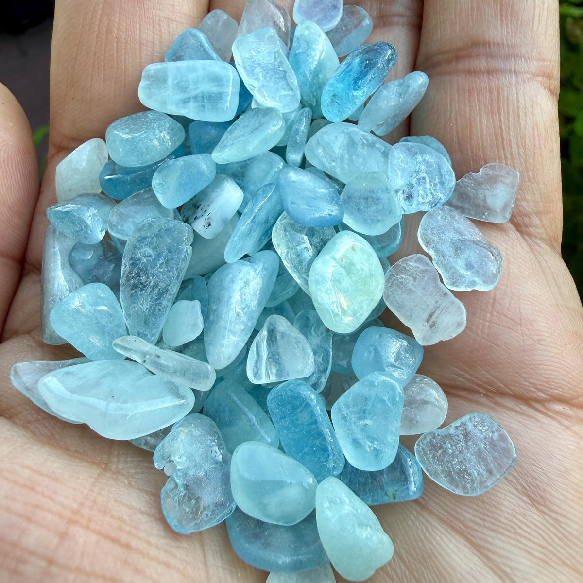 Aquamarine Chips – Aquamarine Crystal Chips | Chipped Aquamarine | Natural Aquamarine Stone Chips | Rough Aquamarine Chips