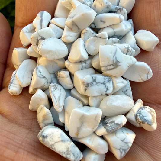 Howlite Chips – Howlite Crystal Chips | Chipped Howlite | Natural White Howlite Stone Chips | Raw Howlite Chips | Rough Howlite Chips