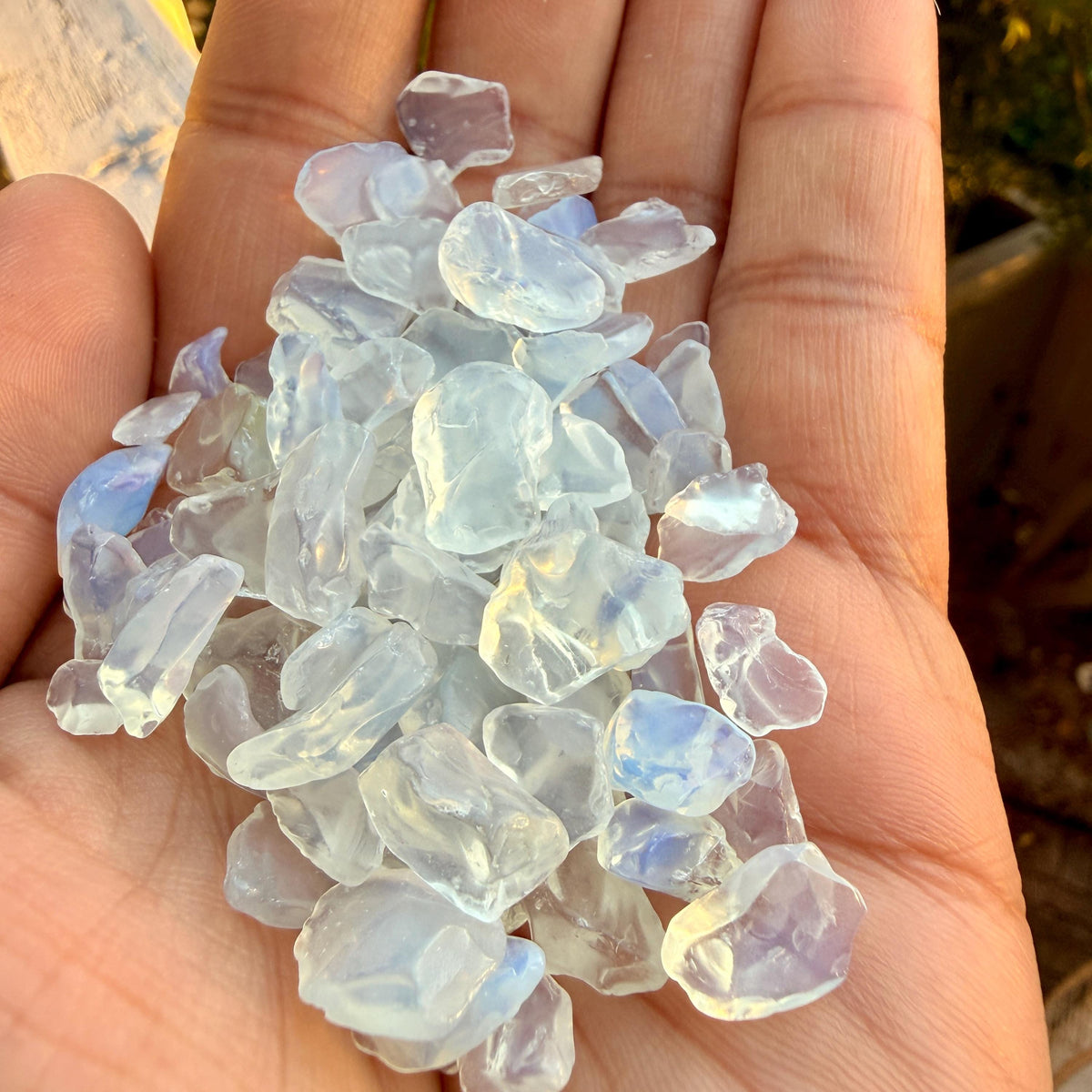 Opalite Chips – Chipped Opalite | Iridescent Opalite Glass Chips | Loose Opalite Chips | Rough Opalite Chips | Opalescent Glass Chips