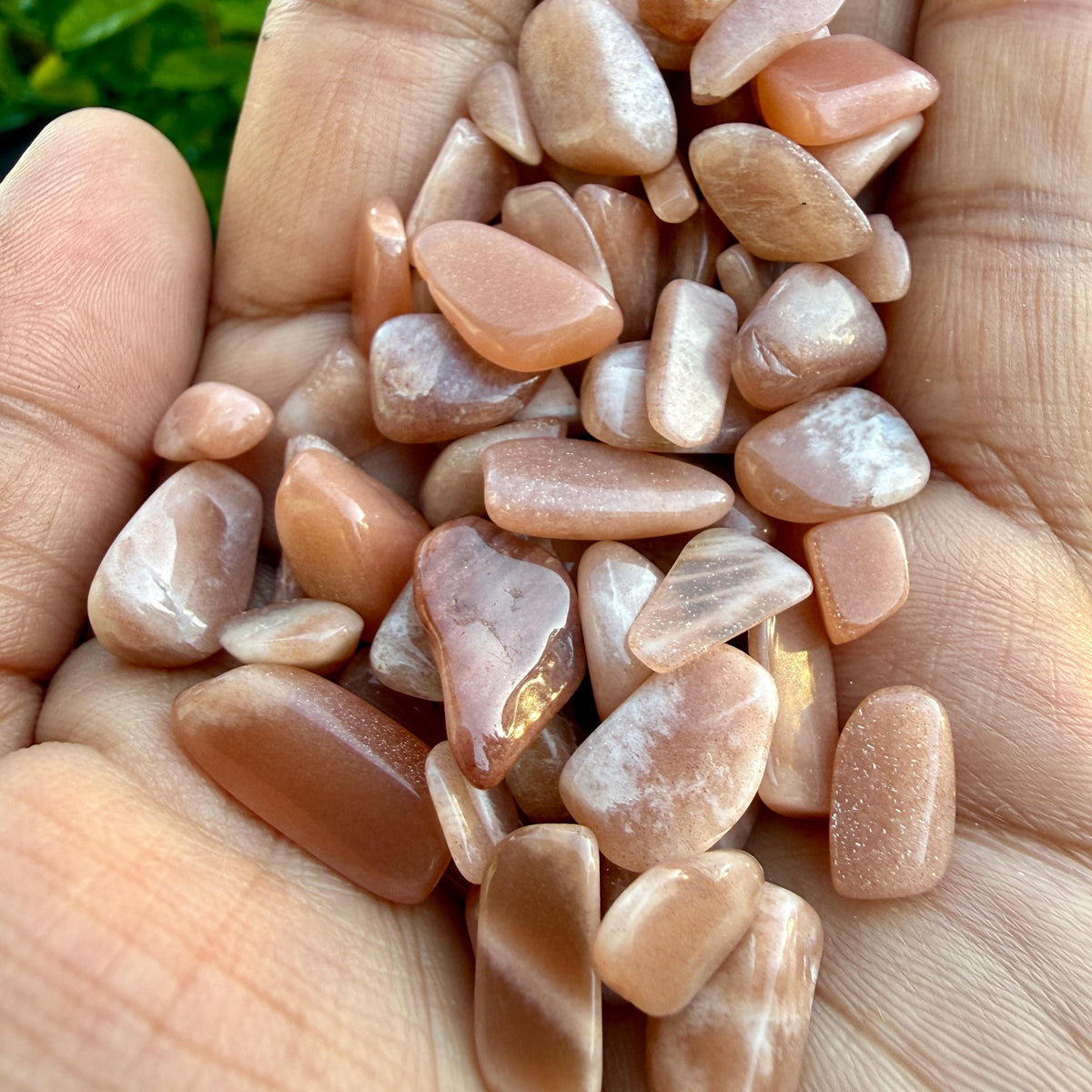 Peach Moonstone Chips – Chipped Peach Moonstone | Natural Peach Moonstone Stone Chips | Raw Peach Moonstone Chips